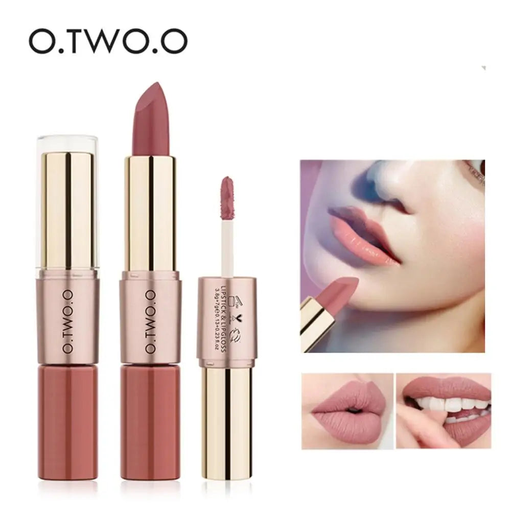 أحمر شفاه O.TWO.O مات مقاوم للماء – 12 لون جذاب