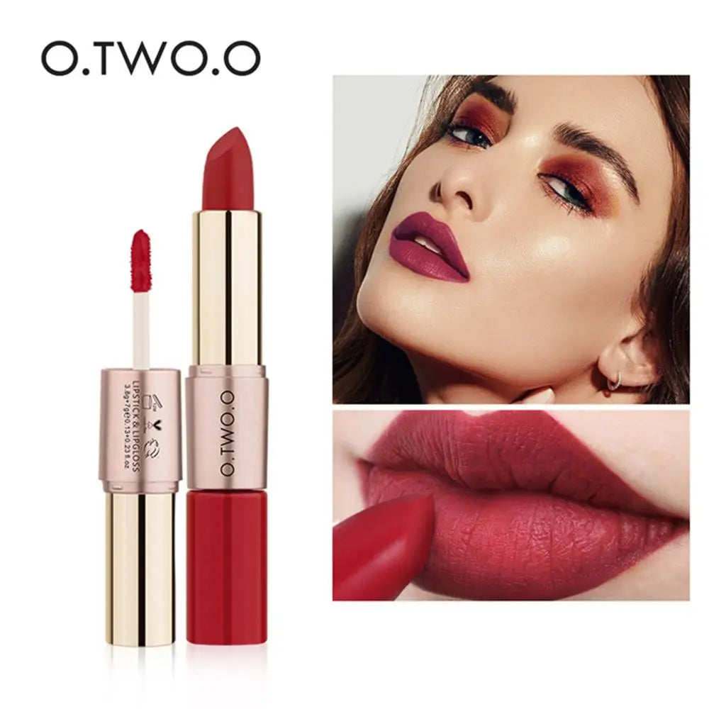 أحمر شفاه O.TWO.O مات مقاوم للماء – 12 لون جذاب