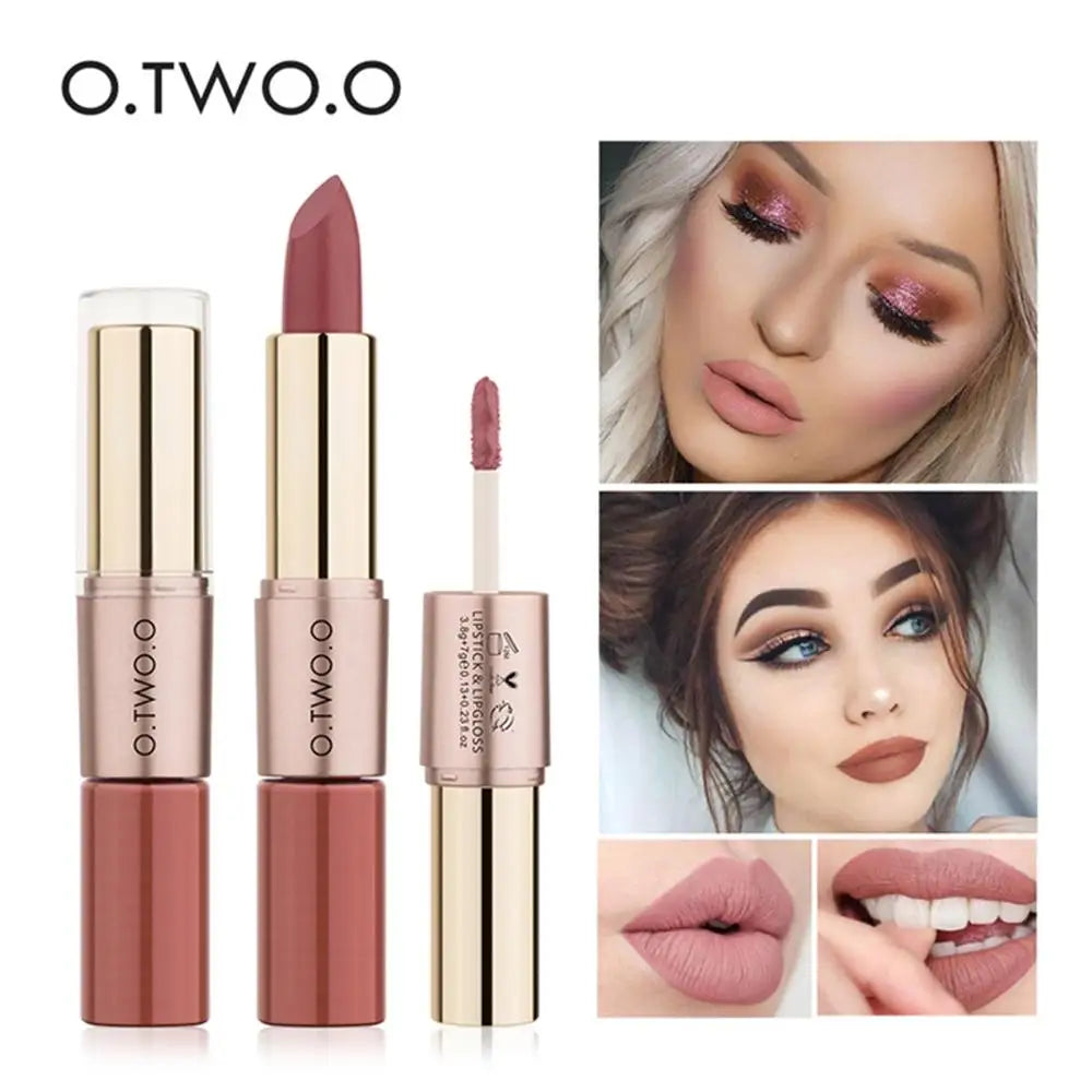 أحمر شفاه O.TWO.O مات مقاوم للماء – 12 لون جذاب